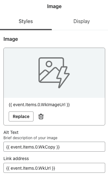 Klaviyo Image Element